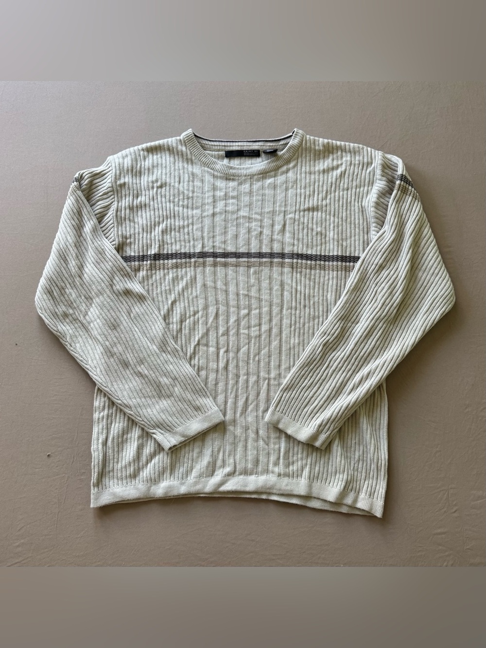 Vintage Y2K Point X Rib Knit Crewneck Sweater